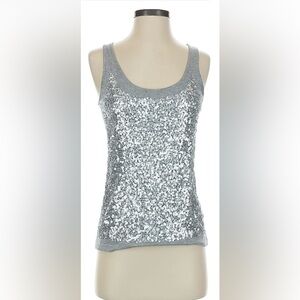 Talbots sequin tank top.  EUC